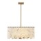Z-Lite Viviana Chandelier, 8-Light, 26 In.W x 12 In.H, Rubbed Brass/Alabaster 345P26-RB - alternate 2